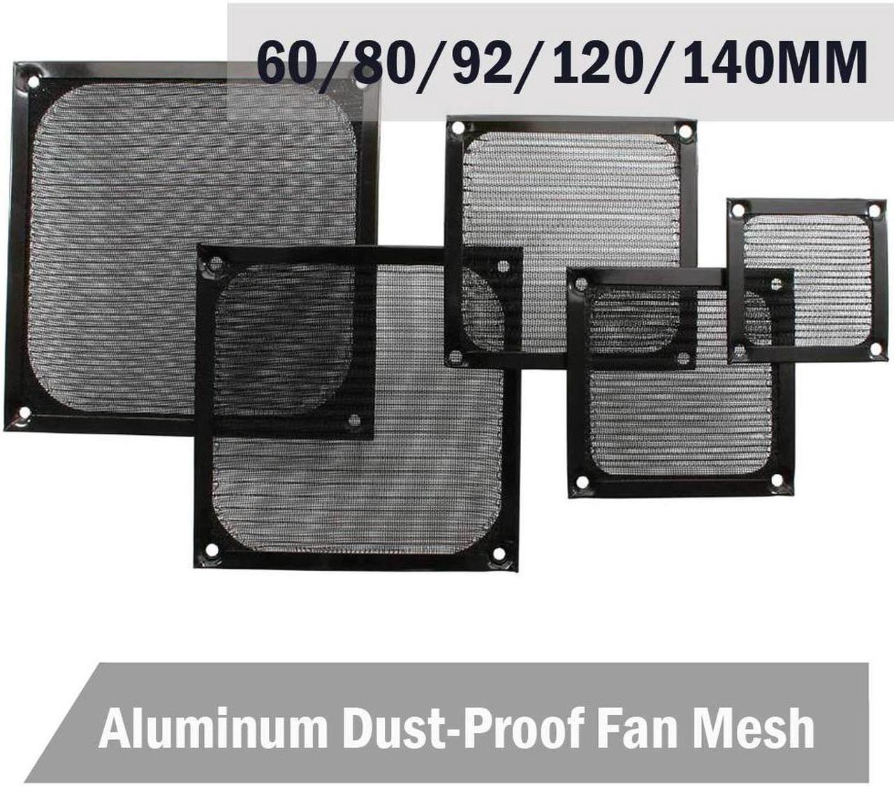 5 PCS  140mm Fan Aluminum Dustproof Cover Dust Filter for PC Cooling Chassis Fans Grill Guard 60mm 80mm 90mm 120mm Fan