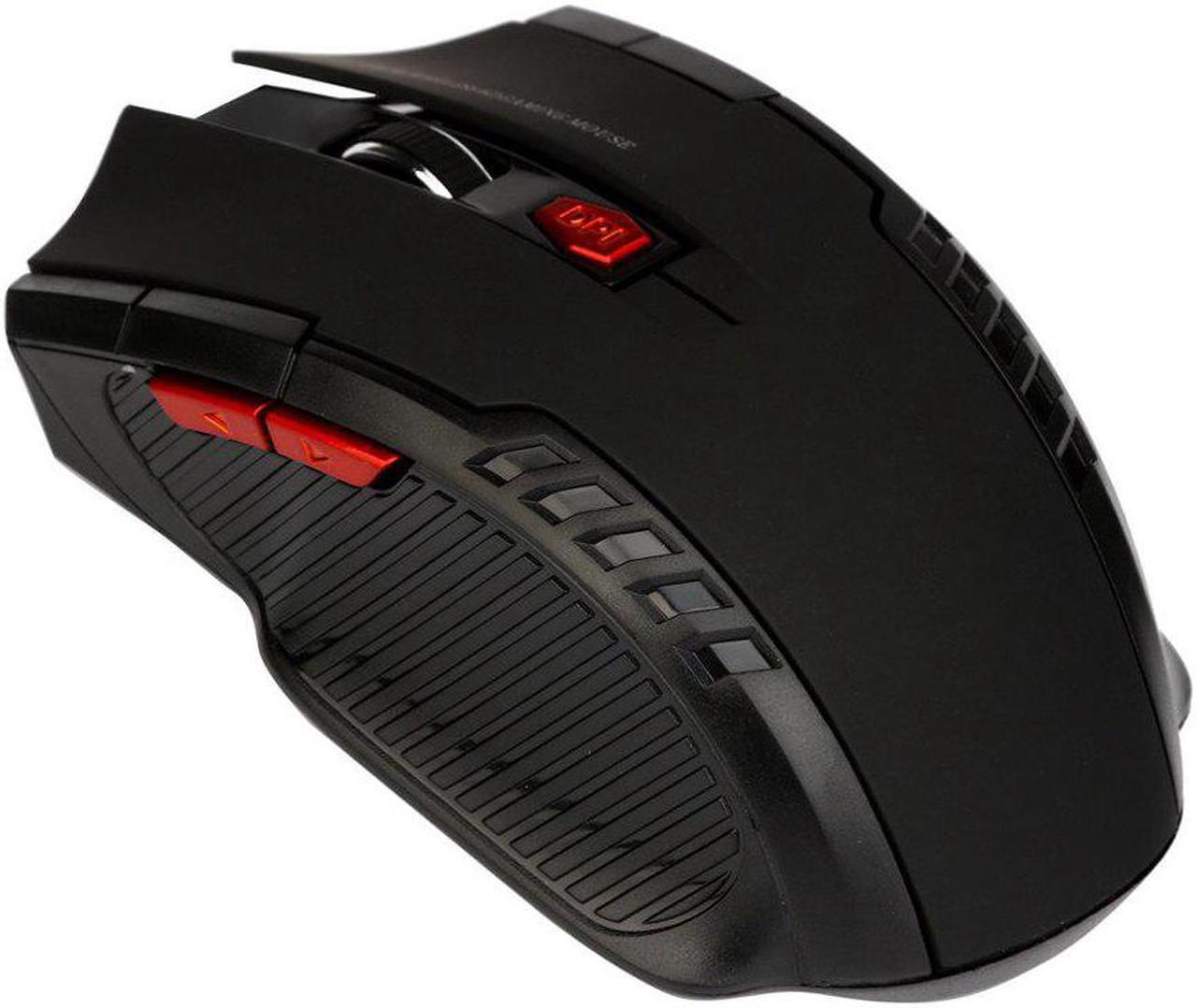 2.4Ghz 1200 DPI 6 Buttons Ergonomic Mouse Mini Wireless Optical Gaming Mouse Mice& USB Receiver For PC Laptop#T2