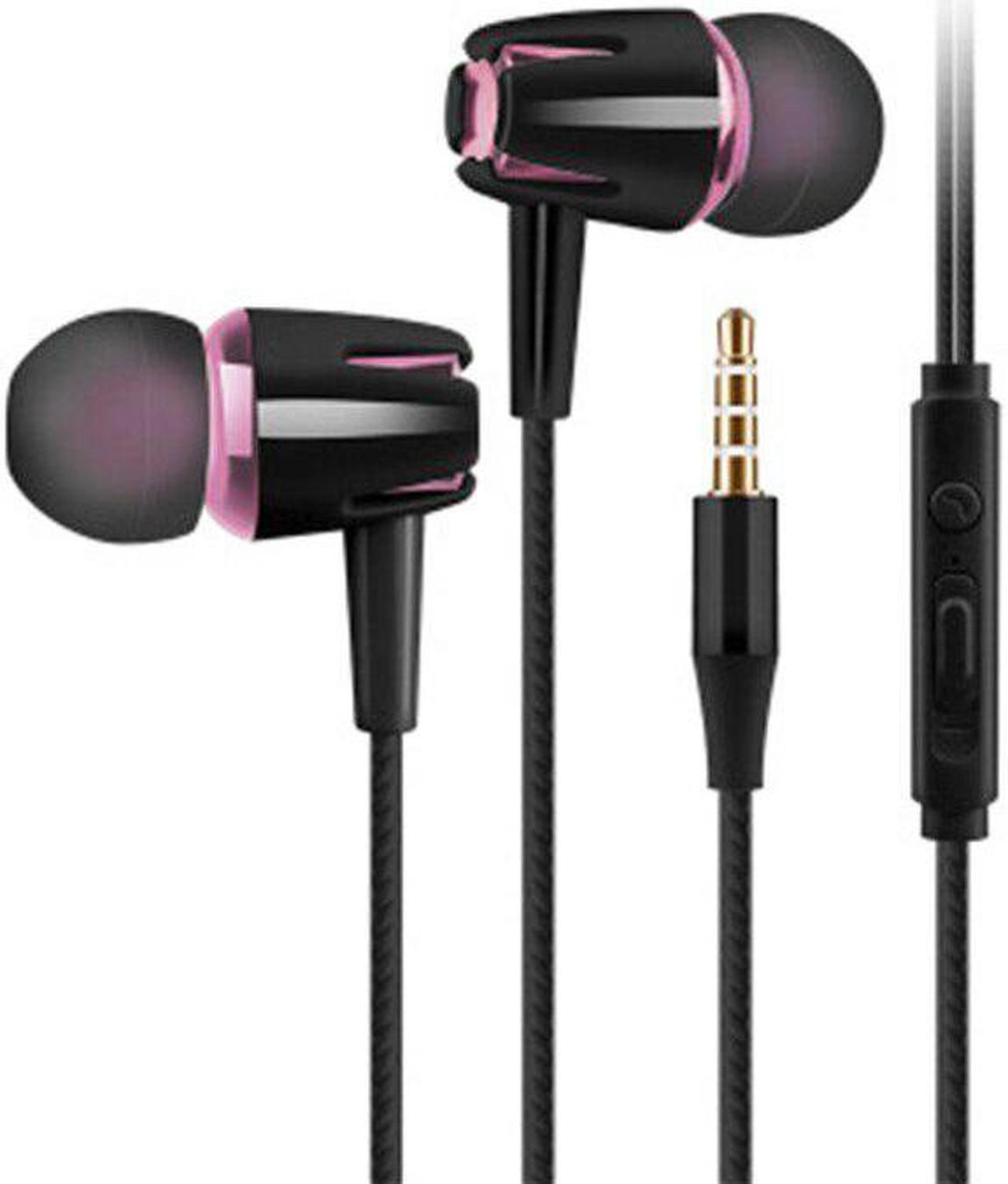 1pcs Wired Headset 3.5mm Jack In-ear Earphone Subwoofer HD Call Handfree Sport Headset With Misphone For PC/Phone/MP3