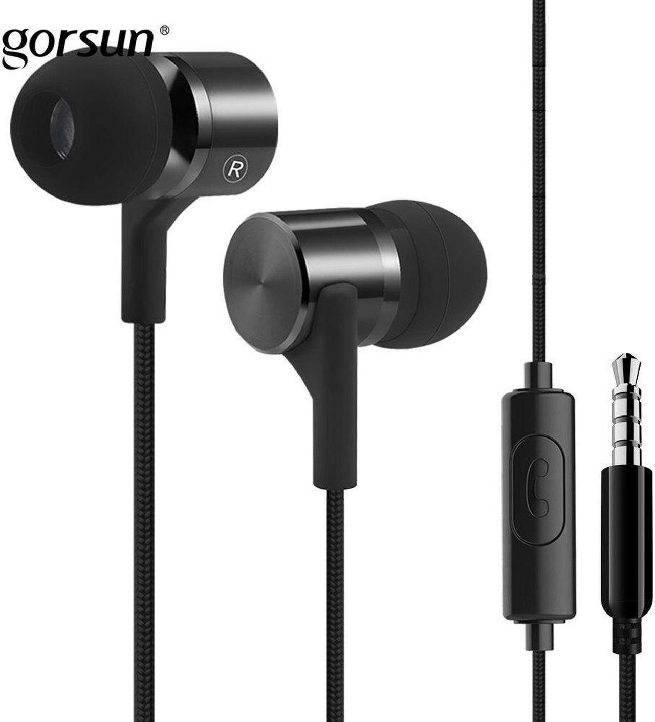 C8 In-Ear Metal Earphones Wired Earbuds Stereo Bass Headset with Mic for Smartphones Tablets PC  Gaming Music