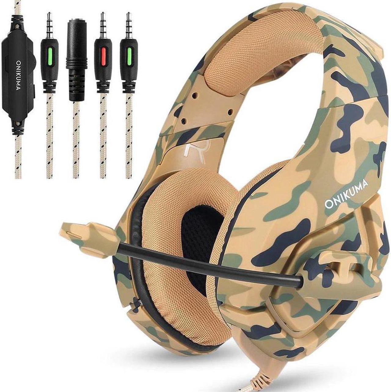 K1 Gaming Headset PS4 casque Over Ear Stereo Earphones Headphones with Mic for Xbox One PC Laptop Tablet Smart Phone