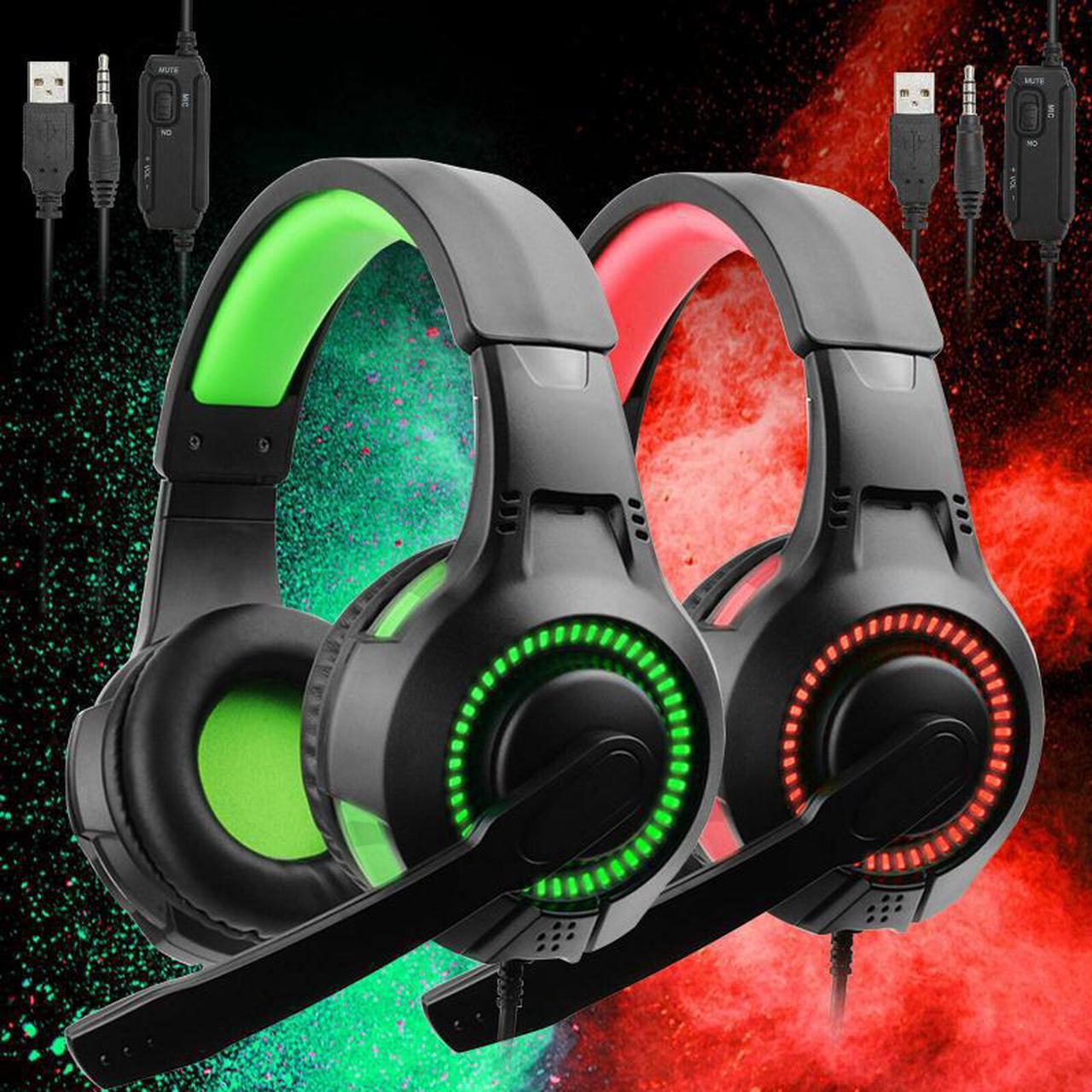 Wired Headphones 3D Stereo Earphone With Mic Headset For PC Laptop For Switch PS4 Slim Pro Xbox One Gaming Headset Hot