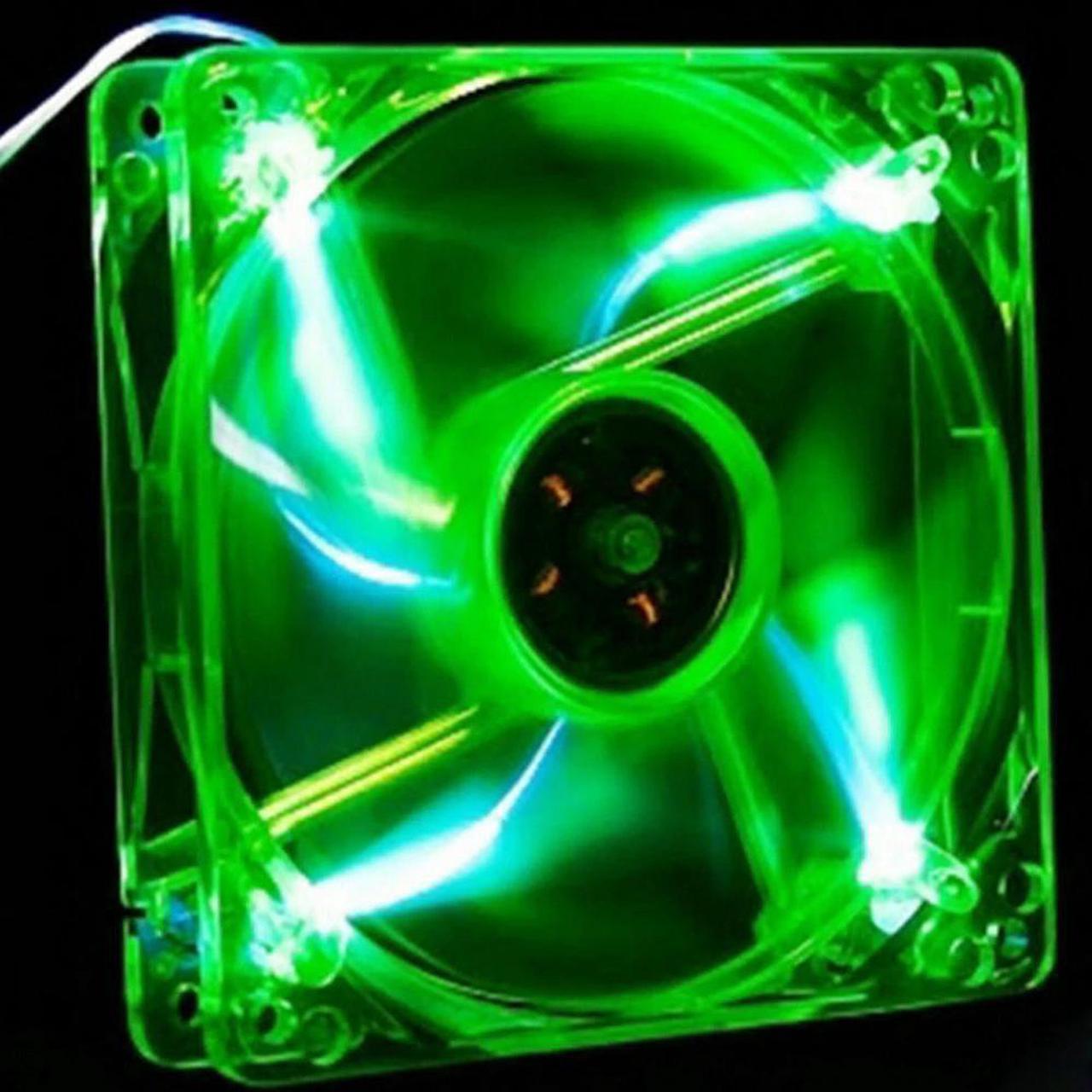 Quad 4-LED Light Neon Clear 120mm PC Computer Case Cooling Fan Mod Useful 17Otc24