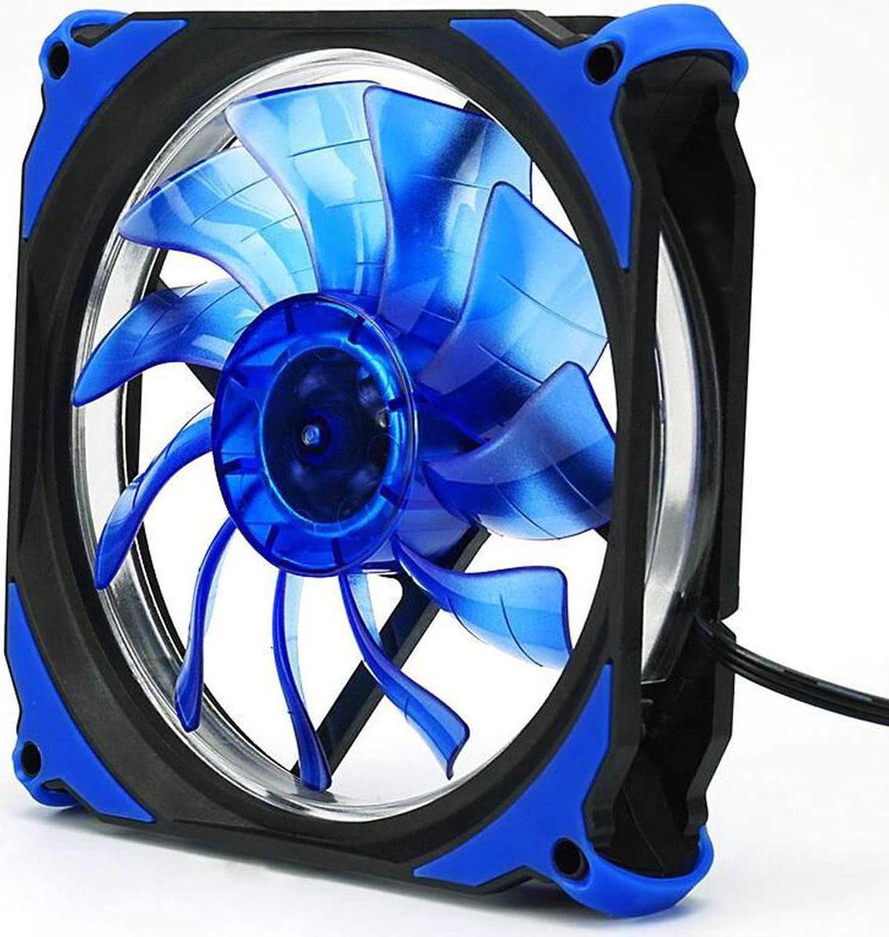 Computer Case Cooling Fan Quiet 120mm DC 12V3+4pin LED effects Clear Computer Case Fan For Radiator Mod