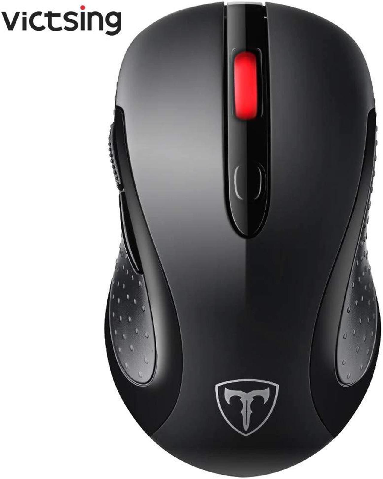 Wireless 2.4G USB Optical Mouse Computer Gaming Mouse with Ergonomic 2400DPI 6 Buttons for Laptop Notebook PK Pictek