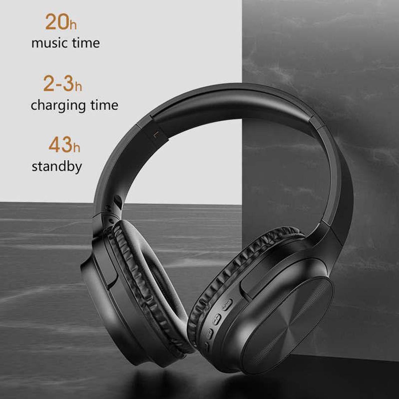 2020 Headphones Bluetooth Earphone Wireless Over-Ear Headphone for phone Stereo Gaming Headset with Mic TF Card MP3 FM