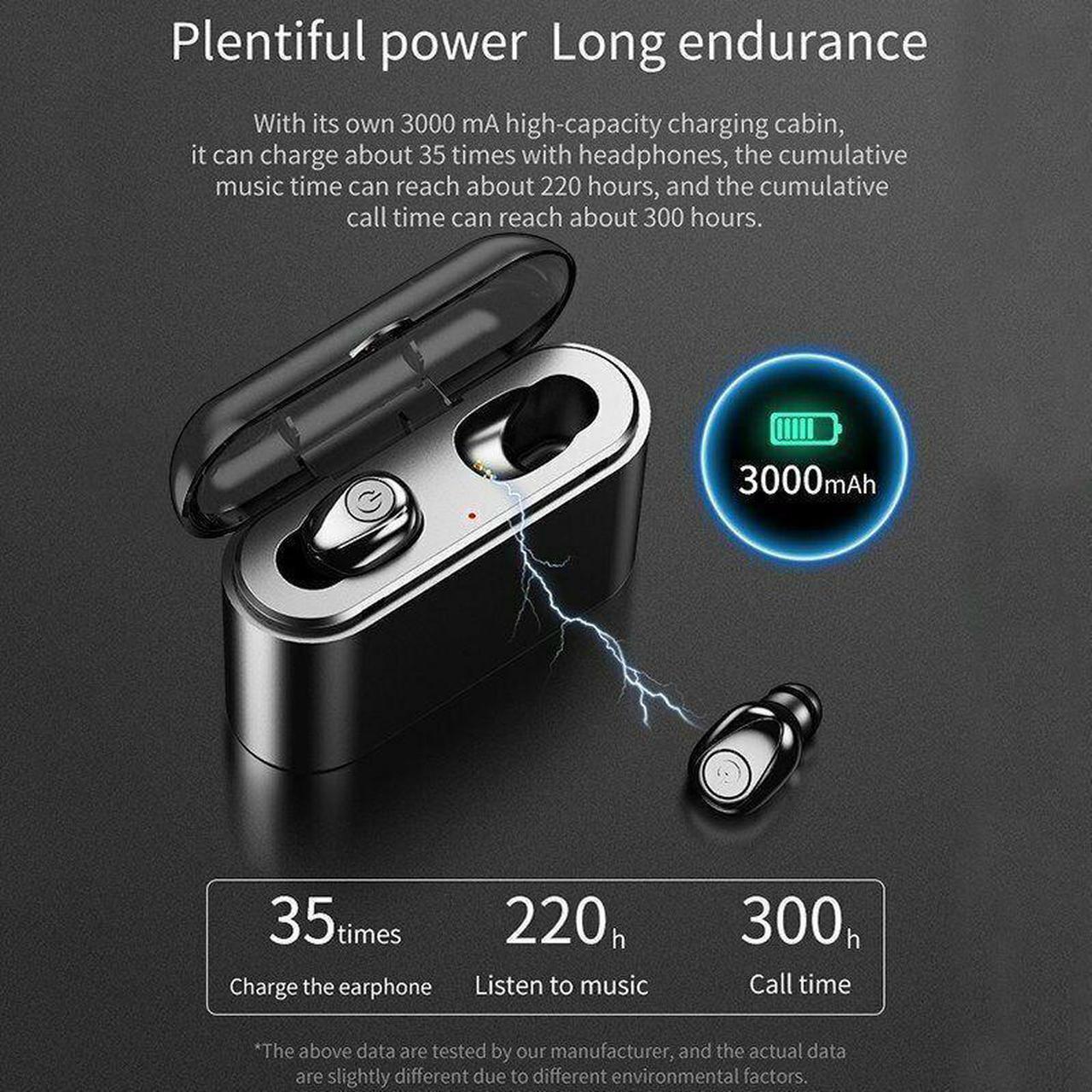 Main image of Noise Cancelling Gaming Bluetooth 5.0 Earphone 5D Surround Sound Wireless Headphones terproof Headset 3000mah Power Bank