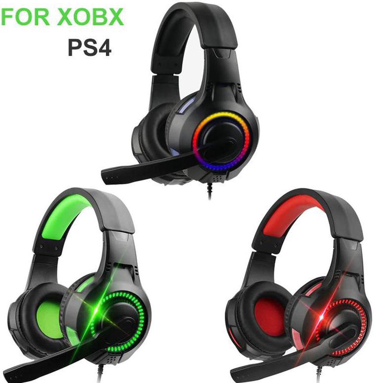 Symphony Lights Headphones Professional Gaming Headset With Mic Headphones For PC Laptop PS4 Slim Pro Xbox One Switch Hot