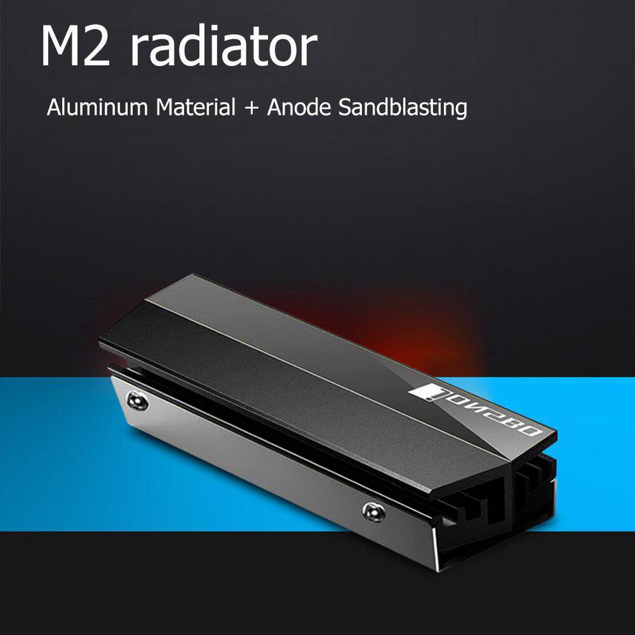 Aluminum Alloy SSD Heatsinks Coolers Desktops PC Computers for M.2 NGFF 2280 NVMe Office Caring Computer Supplies