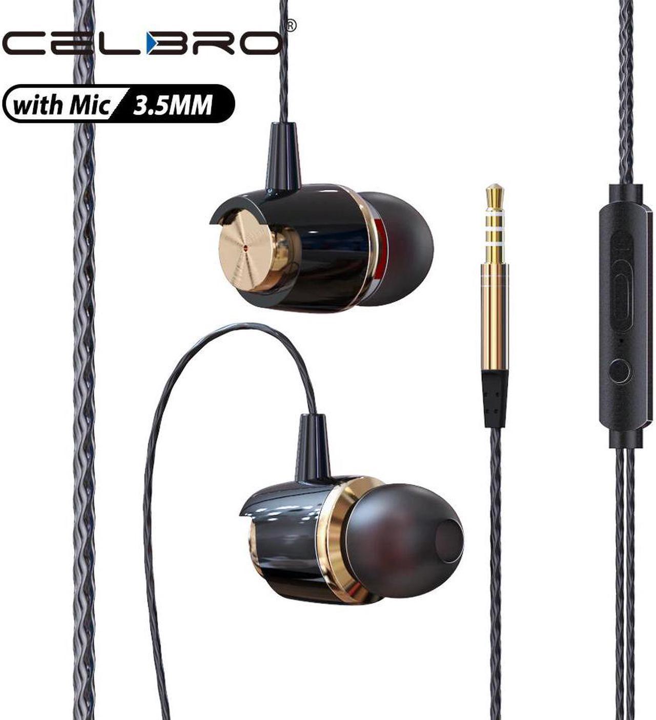 Wired Earphones 3.5mm Headphones With Mic Earbuds Sport High Bass Music Gaming Headset Earphone for