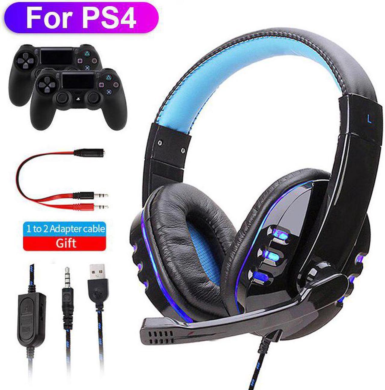 Light Gaming Over ear Headset Gamer casque Deep Bass Game Headphones Earphone for Computer PC PS4 XBox audifonos gamer fones