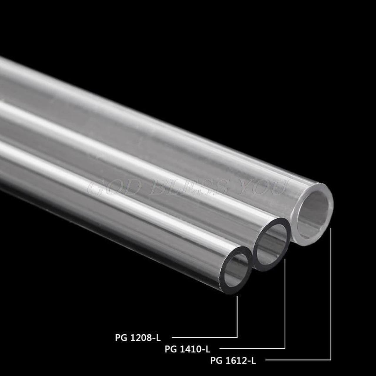 12mm 14mm 16mm PETG Water Cooling Rigid Hard Tube for PC Water Cooling System 50cm Drop Shipping