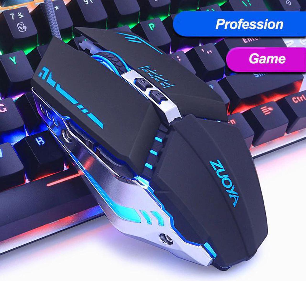 Gaming Mouse Mause Zuoya 3200DPI Adjustable Computer Optical LED Game Mice Wired USB Cable Mouse LOL for Professional Gamer