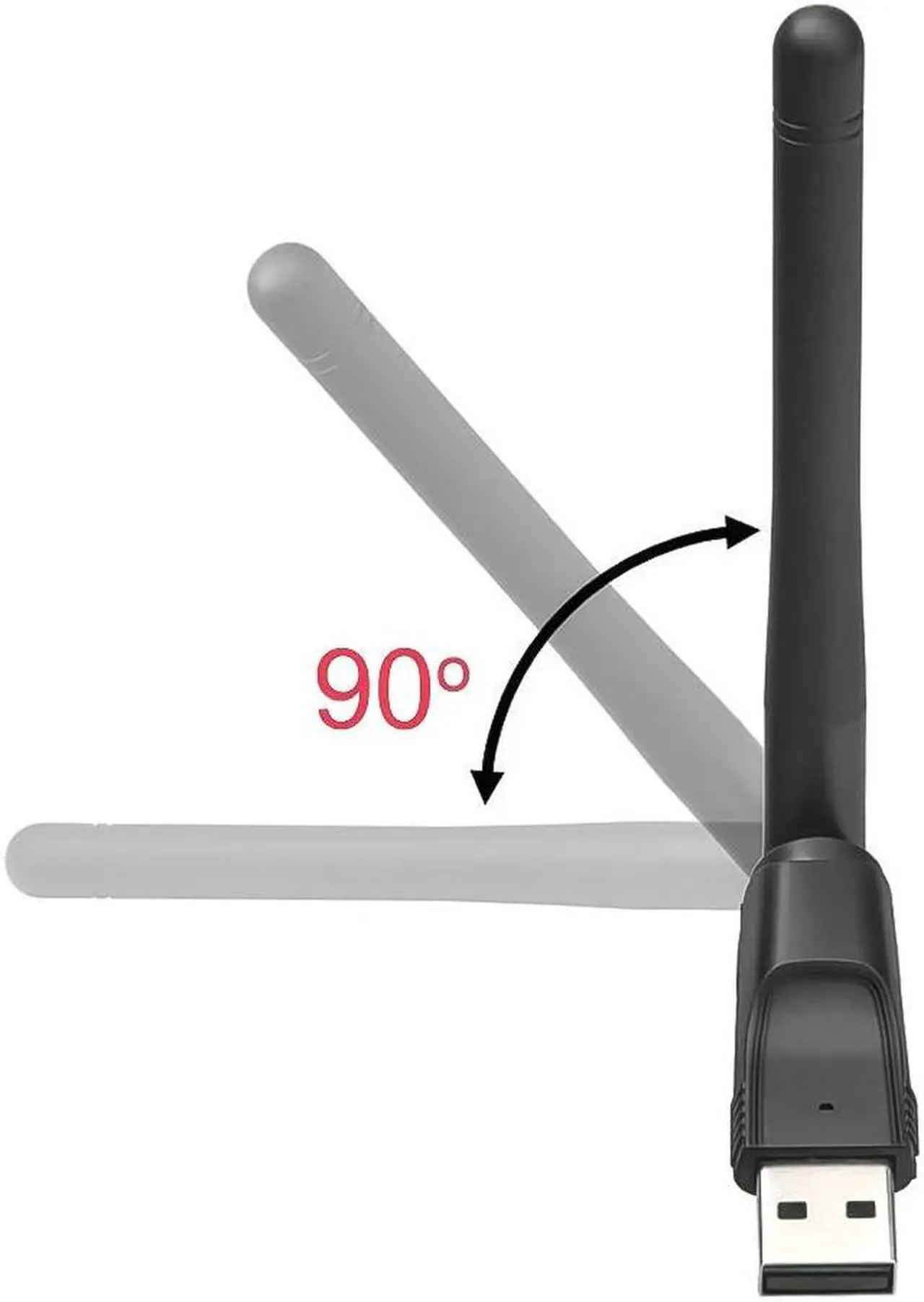 Alt view image 5 of 5 - Fast and smooth internet 150M USB 2.0 WiFi Wireless Network Card 802.11 b/g/n LAN Adapter with rotatable Antenna