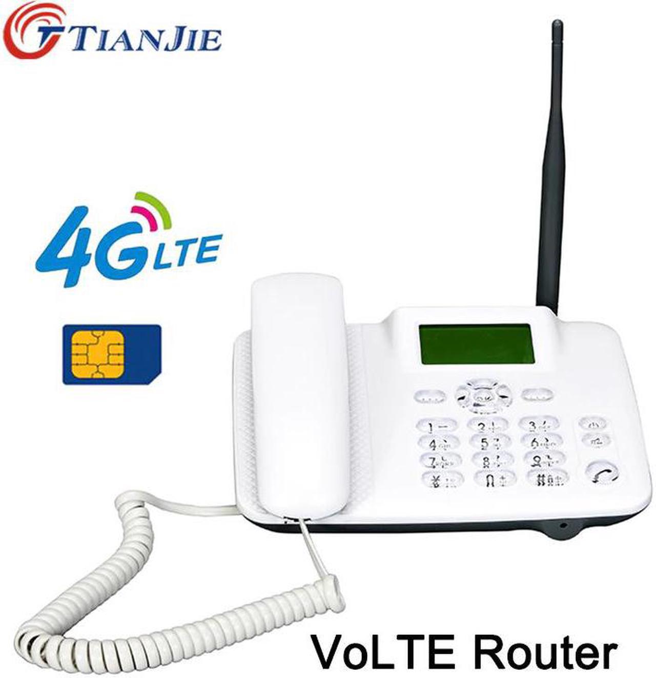 4G VoLTE Wifi Router Wireless Landline Voice Call Router Hotspot Broadband Fixed Telephone With Sim Slot LAN Port