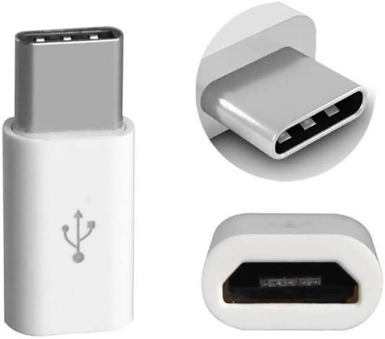 Main image of 2Pcs Micro USB To Type C Adapter USB Female Type-C Connector Cable-Converters Otg Adapter For    Macbook