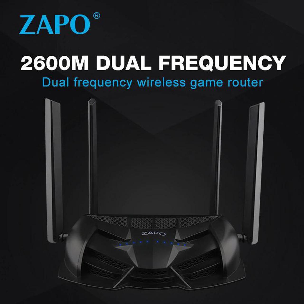 Gaming  2.4G/5GHz Top Chip AC 2600Mbps WiFi Router Wireless 16MB Flash High Gain Antennas USB Storage Repeater Long Distance