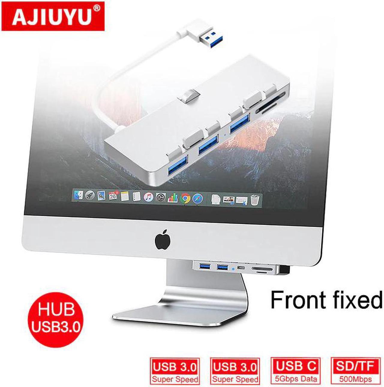 USB 3.0 Hub For iMac 21.5 27 PRO Dock 3 port adapter splitter with TF/ Card Reader Slim Unibody computer Aluminum alloy