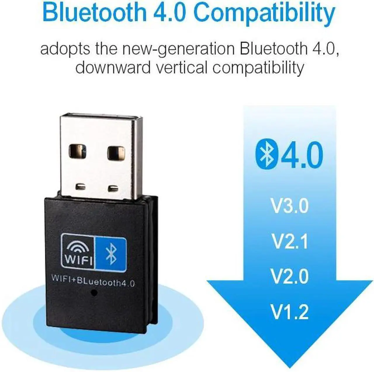 Alt view image 5 of 5 - USB WI-FI Adapter Bluetooth 4.0 150Mbps 2.4Ghz Mini WiFi Antenna Computer wi-fi Network Card Receiver 802.11b/n/g