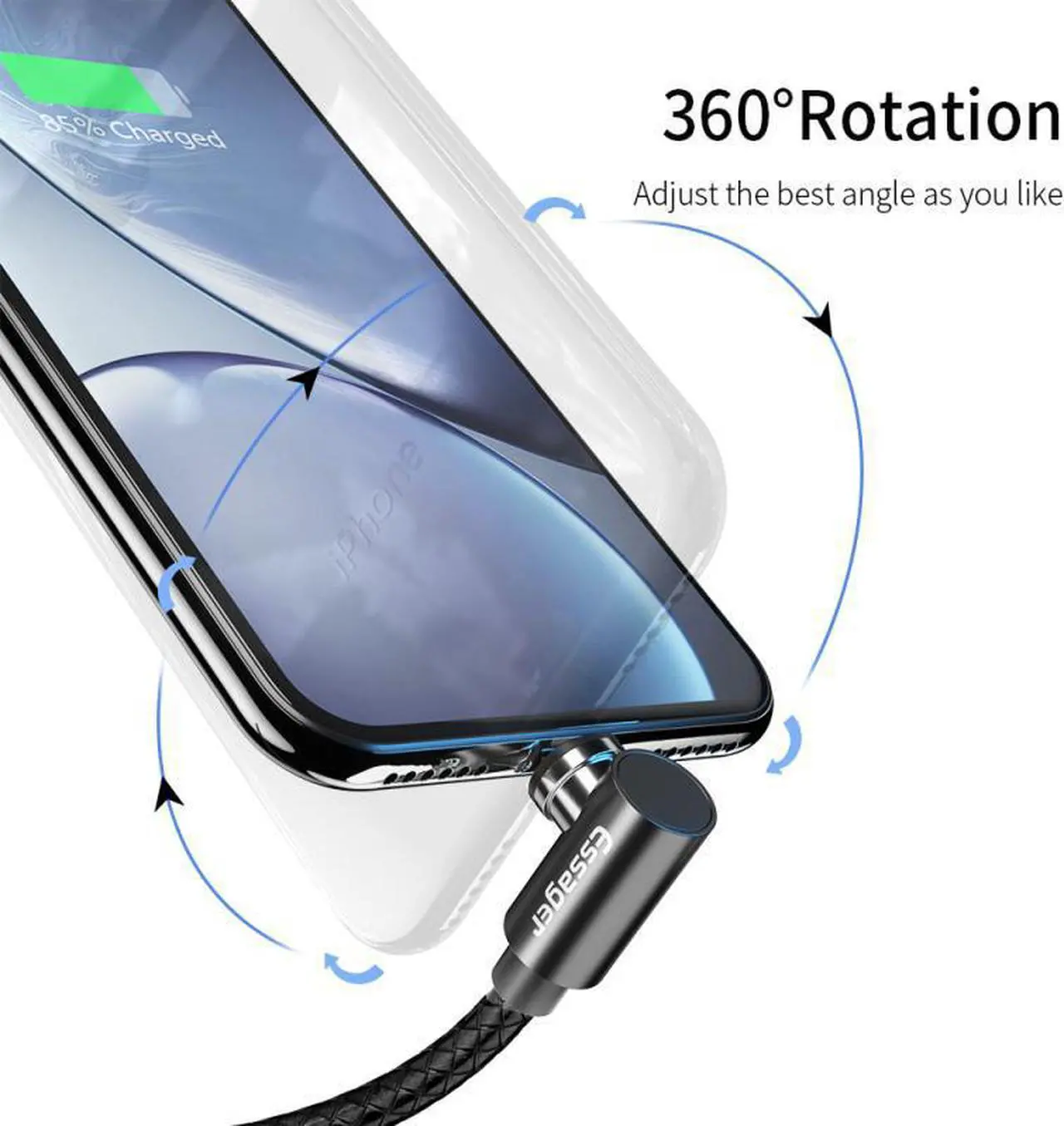 Alt view image 5 of 5 - Magnetic USB Cable Fast Charging USB Type C Cable Magnet Charger Magnetic Charger Micro USB Cable For Android /iPhone