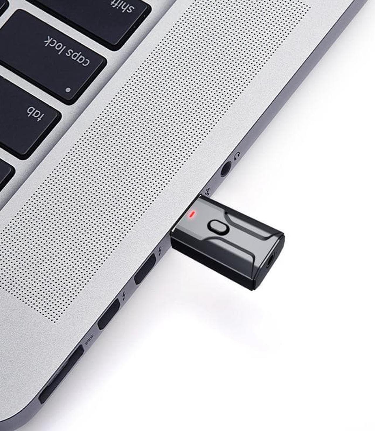 Alt view image 4 of 5 - Audio Adapter Bluetooth 5.0 Audio Transmitter Receiver USB Adapter Bluetooth USB Adapter For TV PC Car AUX Speaker
