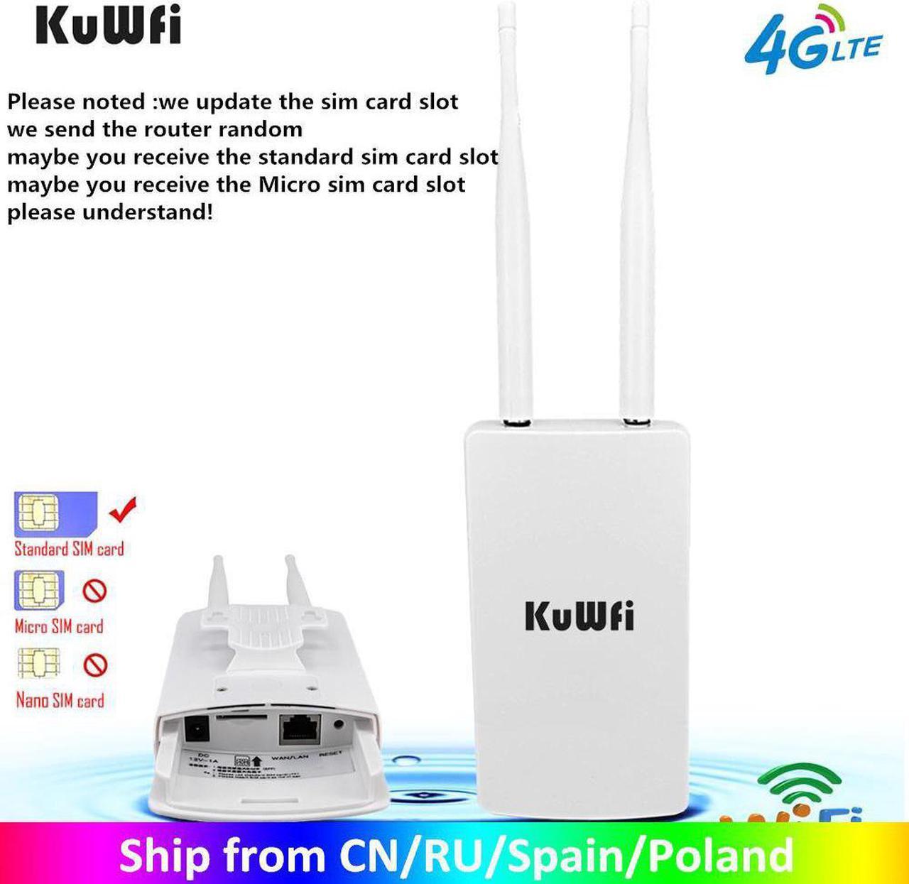 Waterproof Outdoor 4G CPE Router 150Mbps CAT4 LTE Routers 3G/4G SIM Card WiFi Router for IP Camera/Outside WiFi Coverage