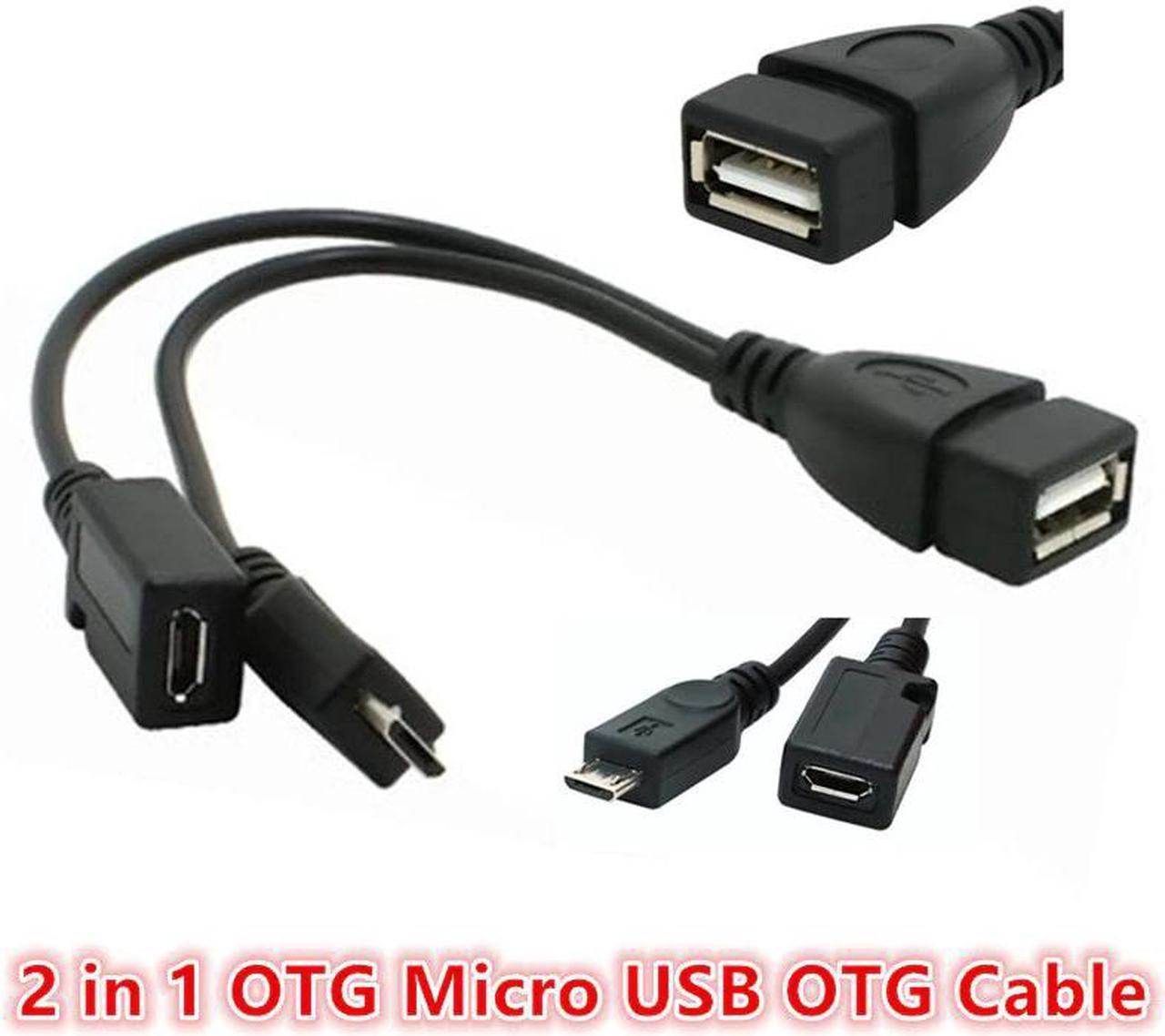 2 in 1 OTG Adapters micro usb male female to USB female cable OTG adapter for Andriod Phone