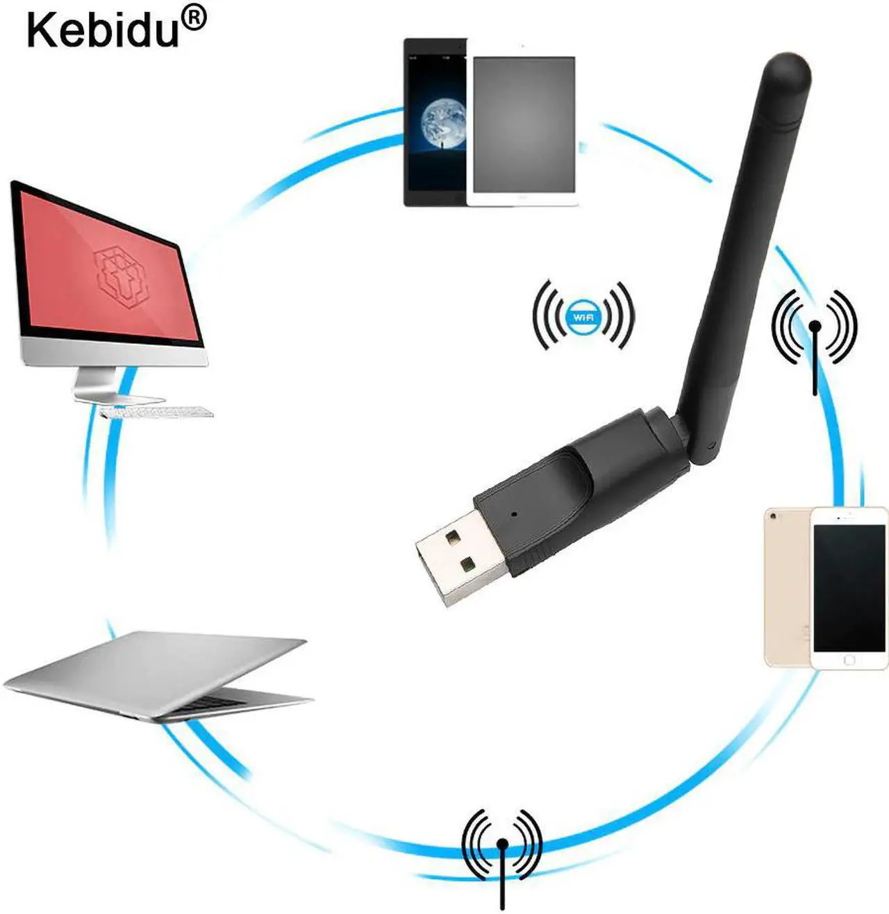 Main image of Mini Wireless USB WiFi Adapter Network LAN Card MT7601 150Mbps 802.11n/g/b Network LAN Card Wifi Dongle For Set Top Box