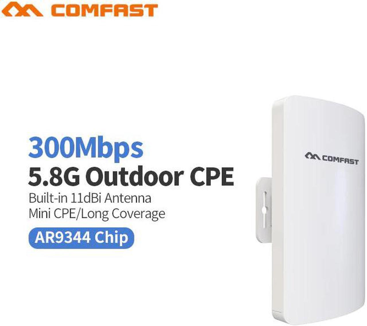 300Mbps 5G Wireless CPE WIFI Router Outdoor WIFI Repeater 11dBi Antenna 24V PoE Long Distance 1-3KM WIFI CPE LAN&WAN Bridge