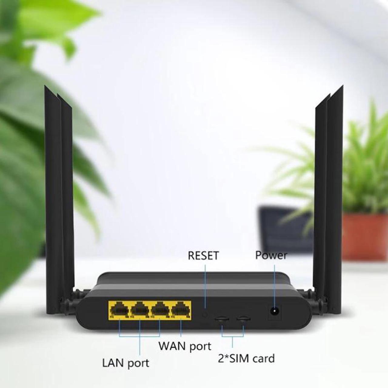 Alt view image 3 of 4 - 4G LTE Modem Wifi With Four Antena 2.4G 300Mbps Support 3G&4G Function With Micro SD Card Slot And 2 Sim Card Slot Mobile Router