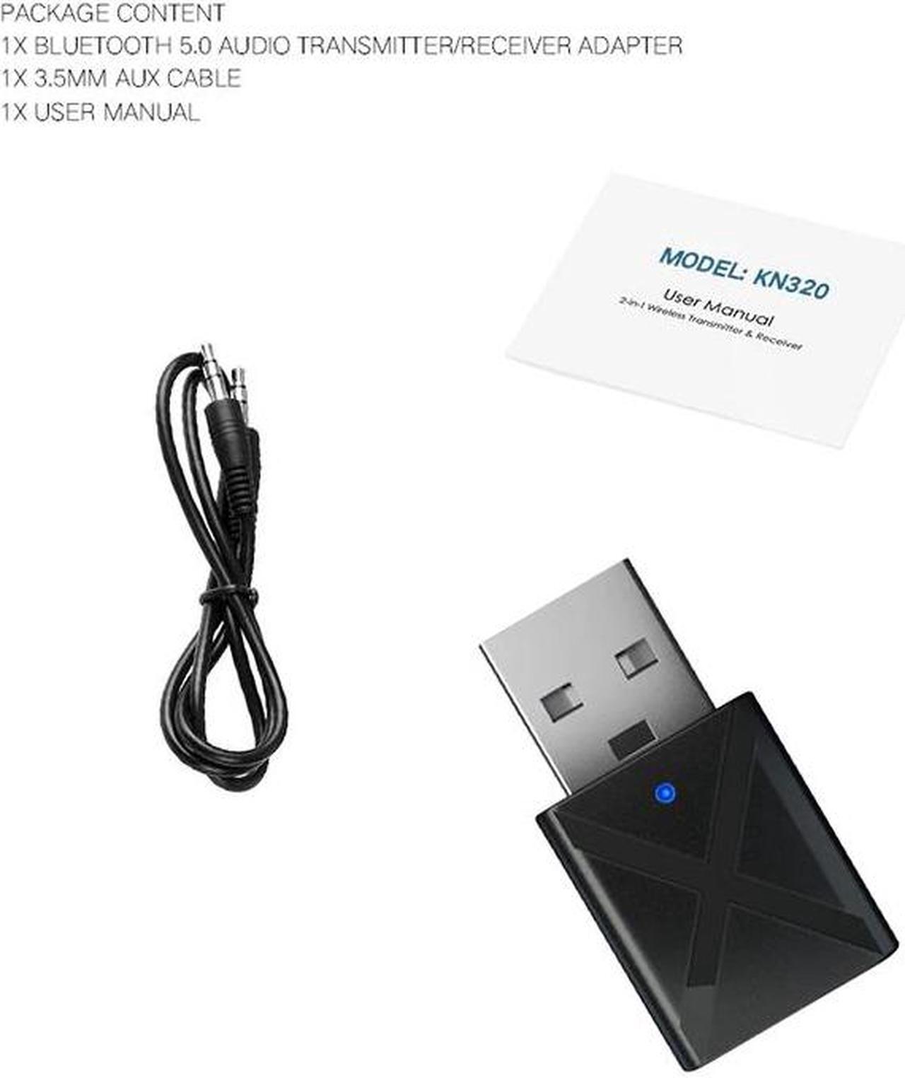 Alt view image 5 of 5 - 2in1 USB Wireless Bluetooth Transmitter Receiver Stereo Audio Music Adapter With 3.5mm Audio Cable For Home TV MP3 PC Car Speake