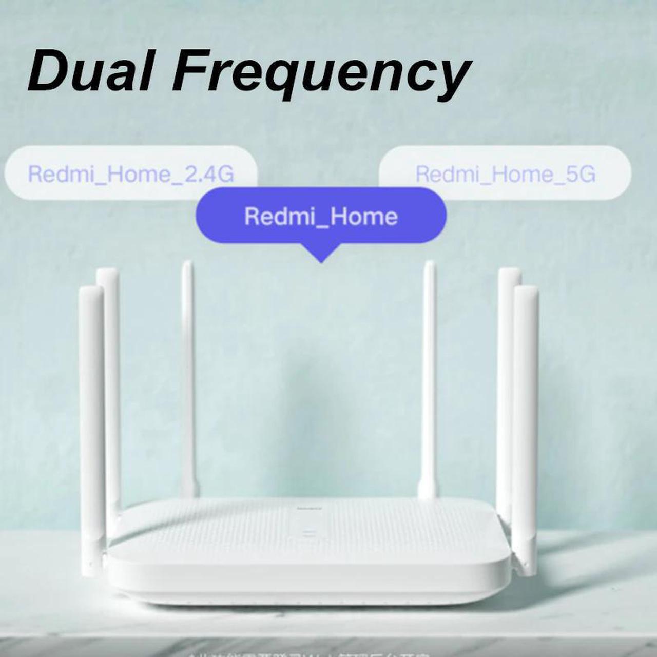 Alt view image 2 of 5 - Redmi AC2100 Router Gigabit Dual-Band Wireless Router Wifi Repeater with 6 High Gain Antennas Wider Coverage Easy setup
