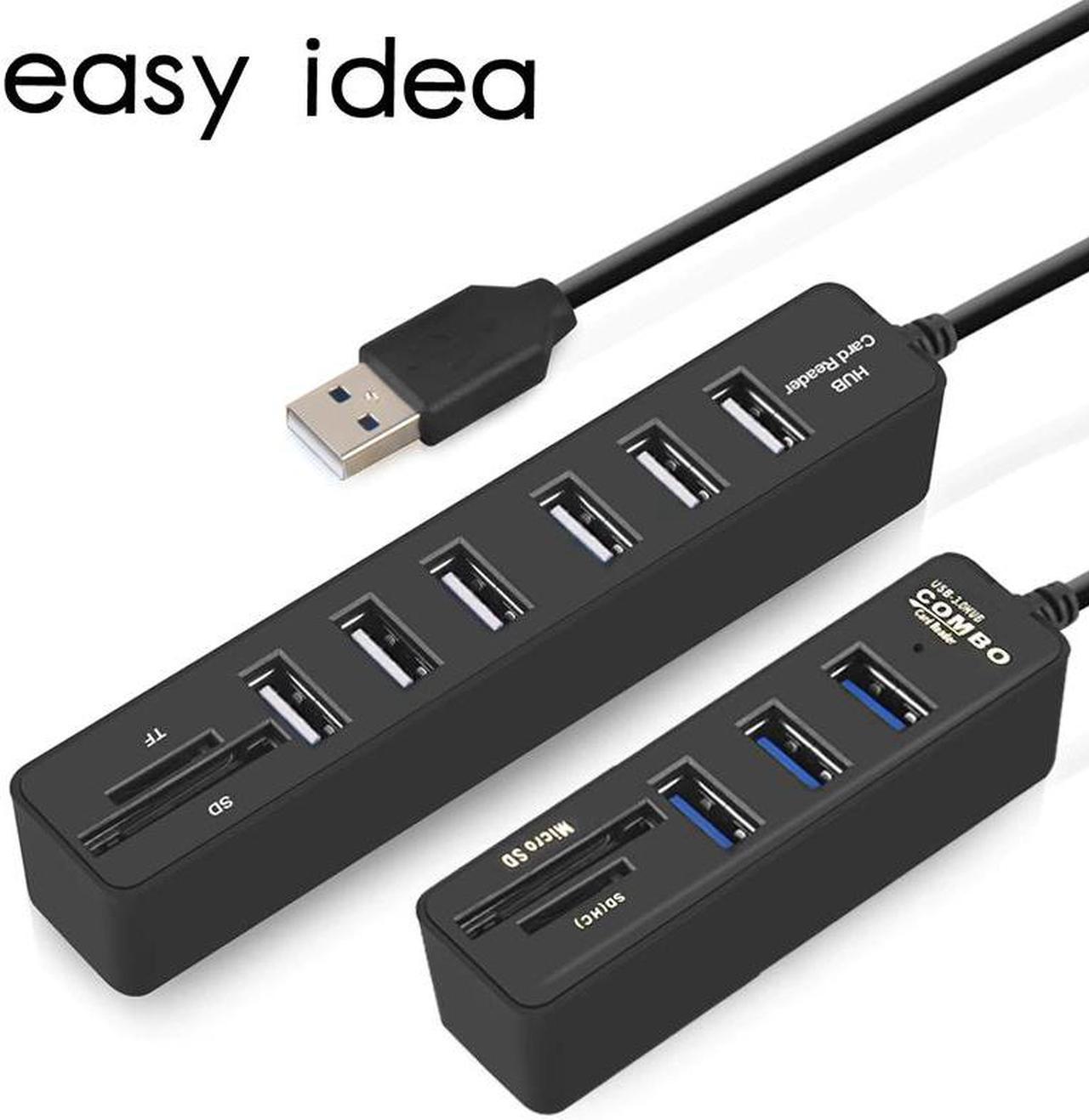 USB Hub 3.0 Multi USB 3.0 Hub USB Splitter 3 Port Hub Hab Adapter for PC Accessories with TF  Card Reader 6 Port 2.0 EU