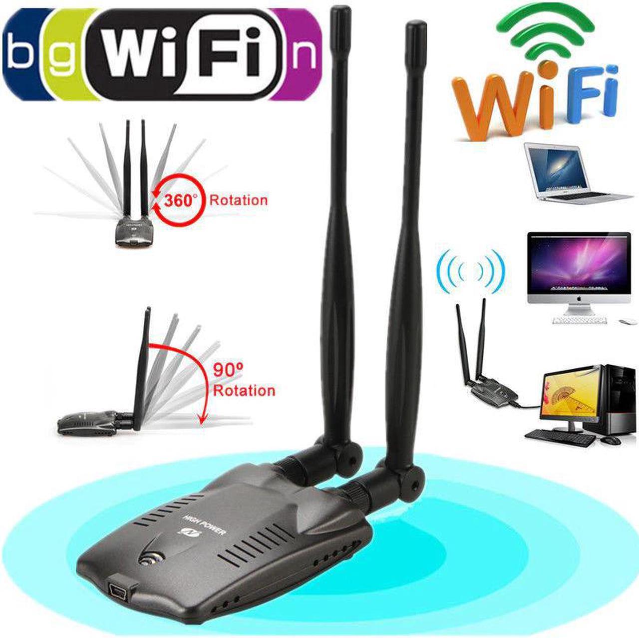 Wireless USB Wifi Adapter 150Mbps USB Wifi Antenna RT8192 Increase Computer Signal Network Card With  2*7dBi Antenna