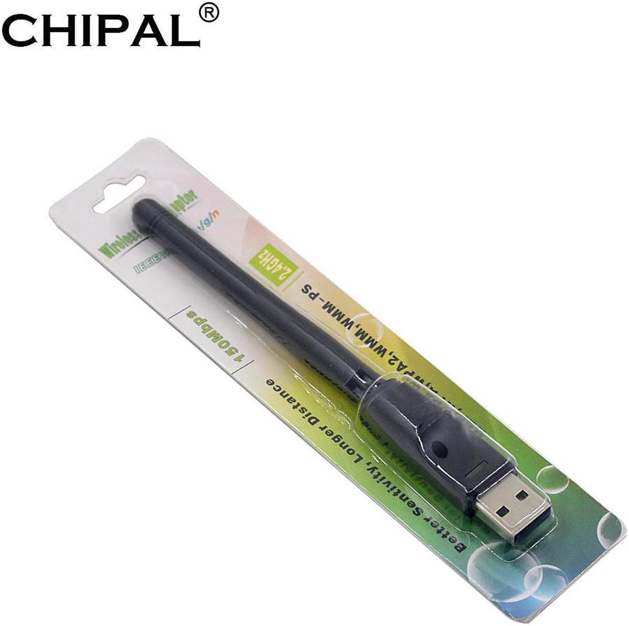 150Mbps MT7601 Wireless Network Card Mini USB WiFi Adapter LAN Wi-Fi Receiver Dongle Antenna 802.11 b/g/n for PC