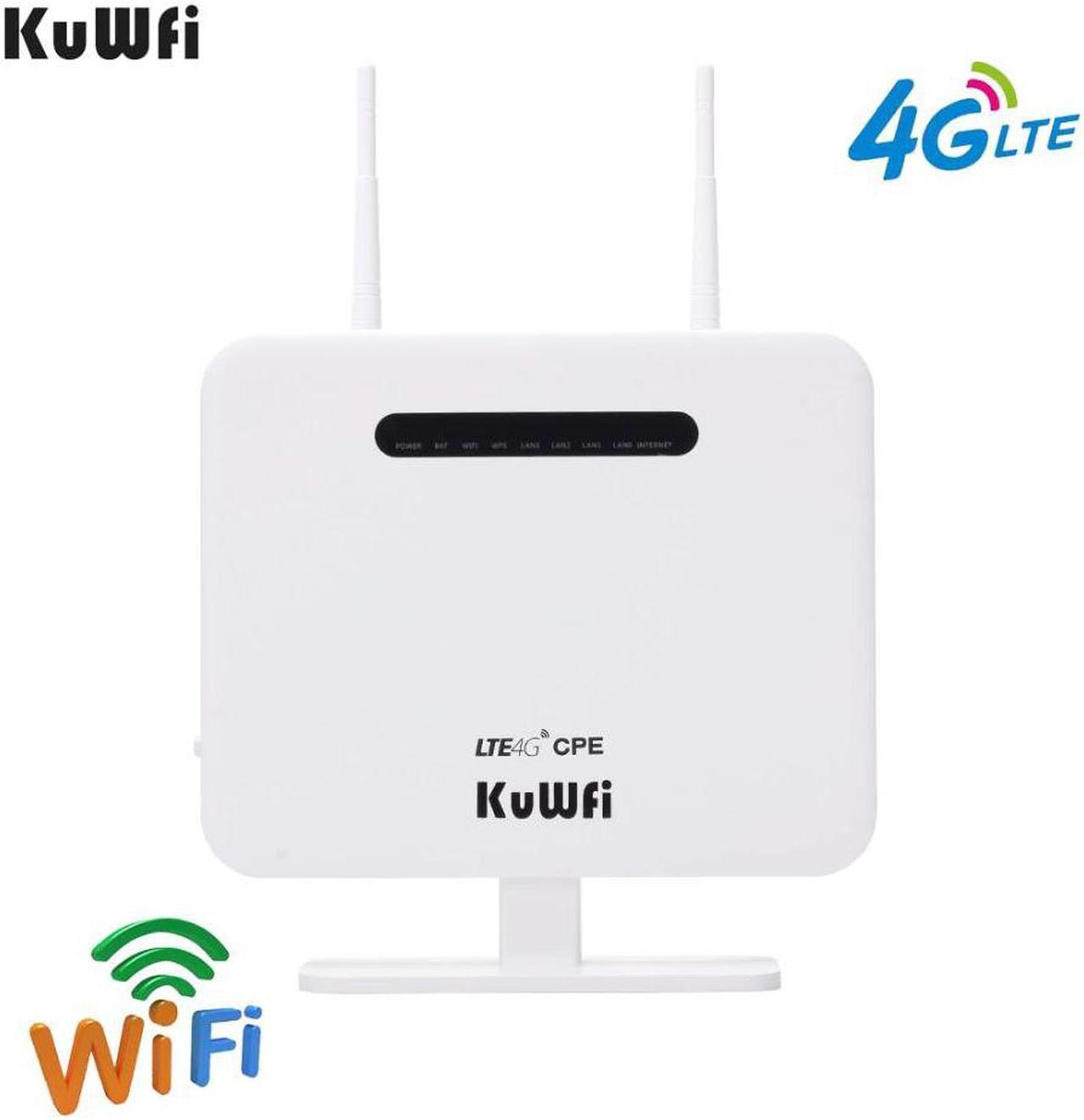 4G LTE CPE Wifi Router With LAN Port Support SIM Card Solt 300Mbps Portable Wireless Router With External Antennas