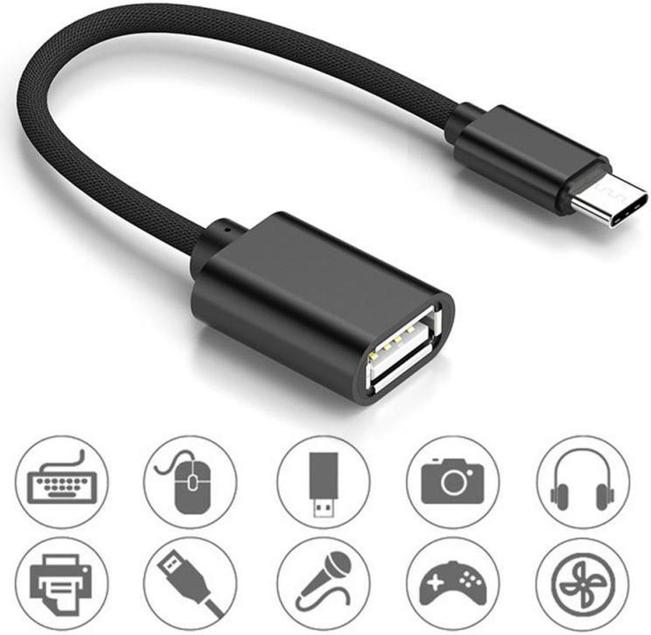 1pc Type-c Micro USB Male To Female Converter Cable For   OTG Cable Adapter Laptop Connect Accessories Durality