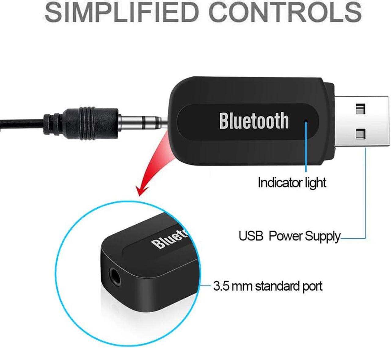 Alt view image 3 of 5 - USB Adapter Bluetooth AUX Wireless Mini Music Receiver Stereo Audio For IPhone Samsung Car Kit Music Receiver Adapter