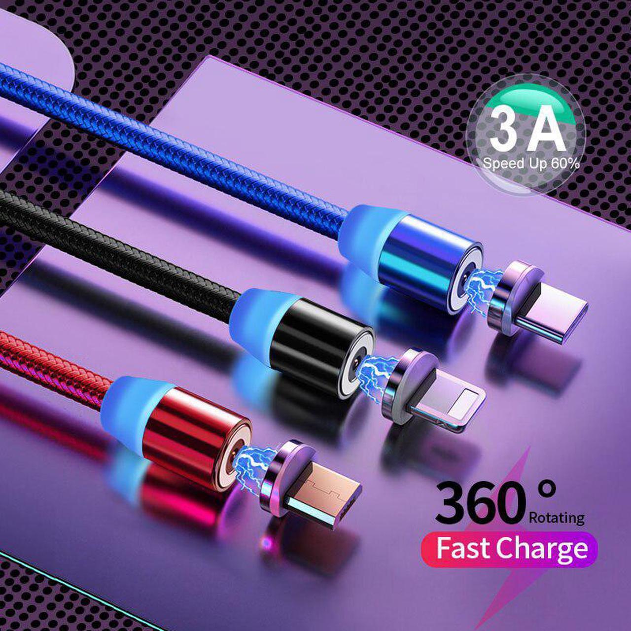 Magnetic Cable For iPhone  Fast Charging Micro USB Cable Cord Magnet Charger USB Type C 1m 2 m Mole Phone Cables