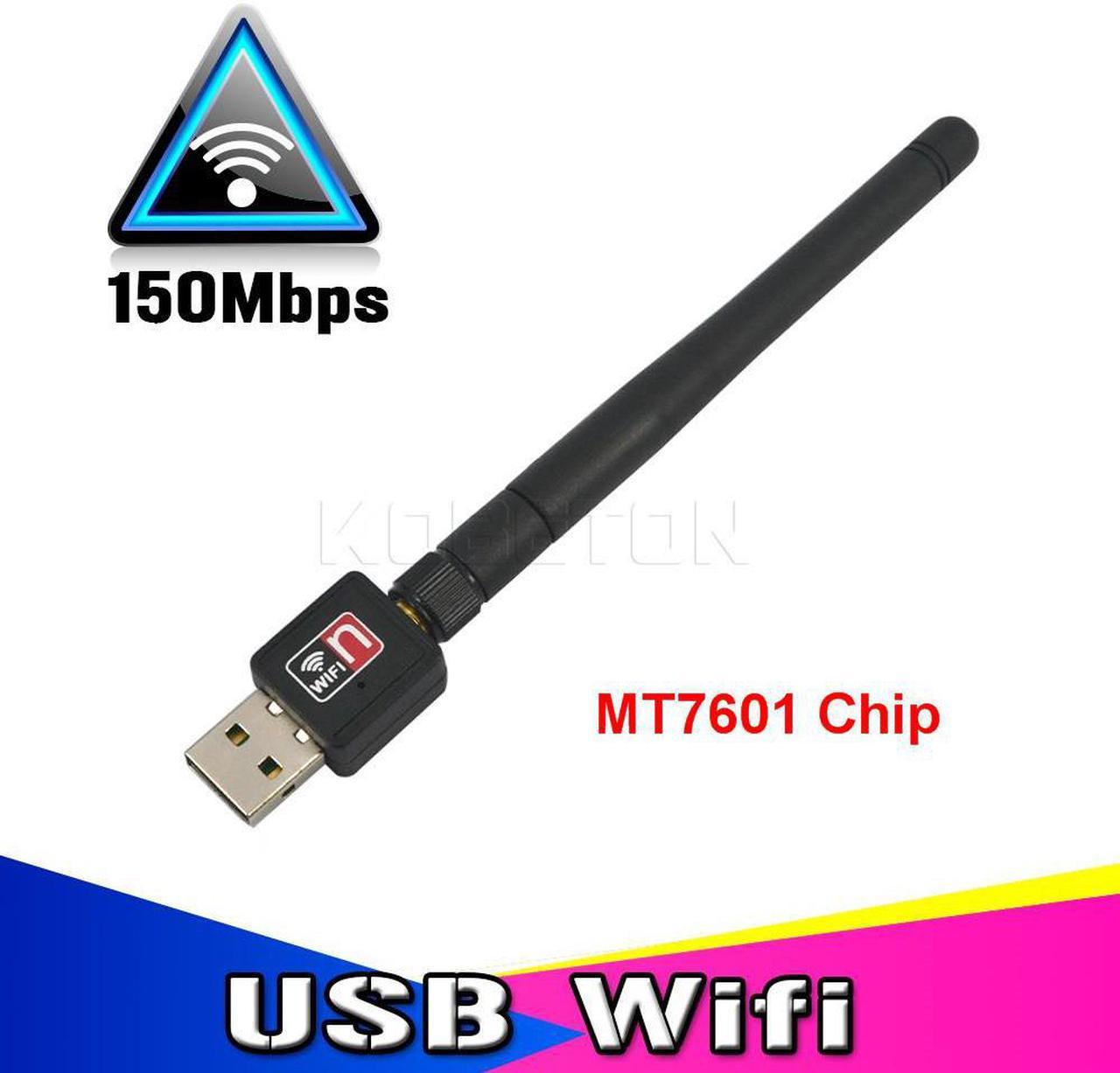 Wifi Adapter 150Mbps Wi Fi Adapter 2.4Ghz Antenna  Ethernet PC Wi-Fi Adapter Lan Wifi Dongle Receiver For Laptop PC