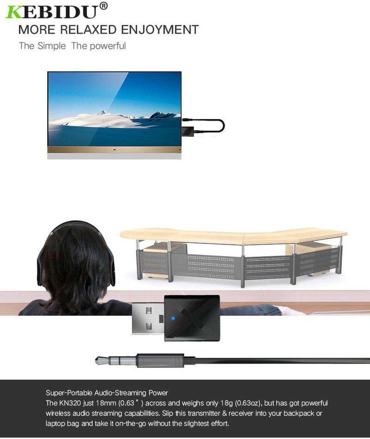 Alt view image 5 of 5 - USB Wireless Receiver Transmitters Bluetooth V5.0 Audio Music Stereo adapter Dongle for TV PC Bluetooth Speaker Headphone