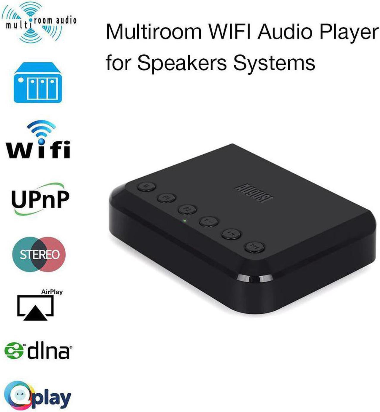 WR320 Wireless Bluetooth WIFI DLNA Airplay Receiver for Speaker/Amplifier Multiroom Music Audio Adapter with Cable