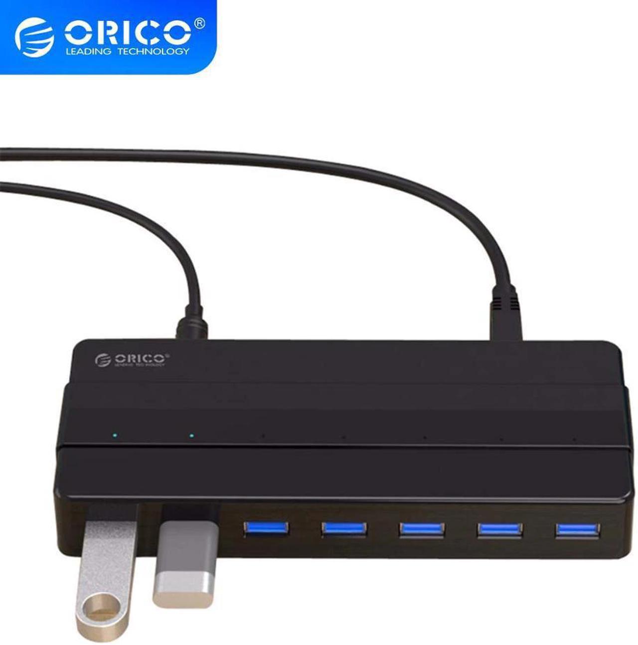 H7928-U3 7 Port USB3.0 Desktop HUB with 12V Power Adapter USB 3.0 12V2.5A Power Adapter USB3.0 HUB for Laptop PC Computer