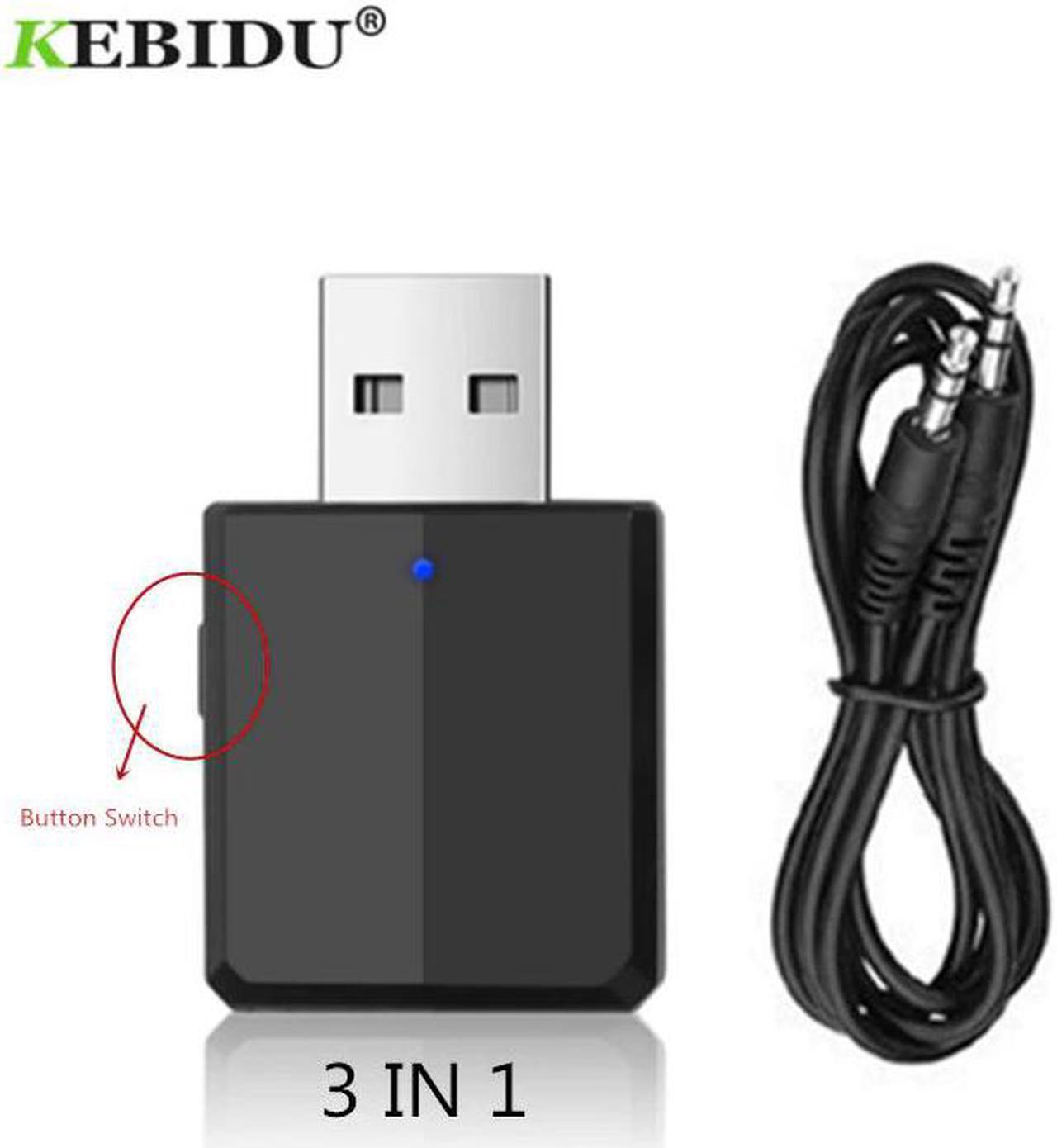 3 IN 1 Bluetooth Transmitter Receiver Wireless Bluetooth 5.0 Adapter Mini 3.5mm AUX Stereo For Car Music For TV Newest