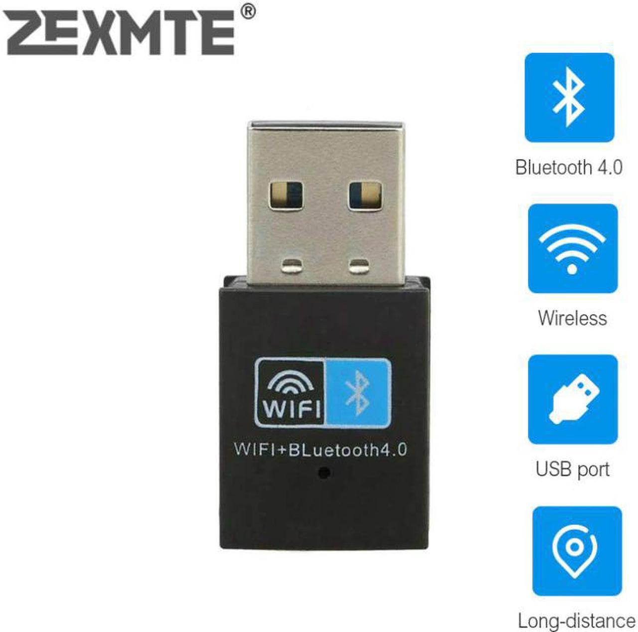 USB Wifi Bluetooth 4.0 Adapter Dongle, 150M Wireless WiFi Network LAN Card + Bluetooth V4.0 Adapter for Desktop Laptop PC