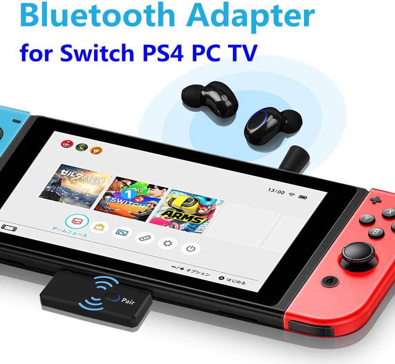 Bluetooth 5.0 Audio Transmitter With MIC EDR A2DP SBC Wireless USB C Dongle Adapter for Nintendo Switch PS4 TV PC Laptop