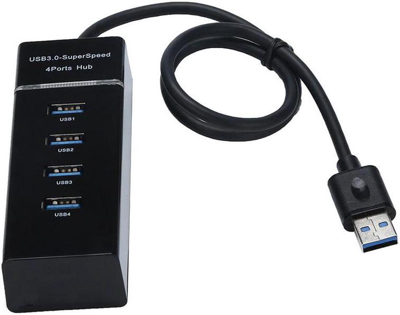 USB Hub High Speed Black USB 3.0 HUB Splitter Expansion For Desktop PC Laptop Adapt With Super Speed Transfer Rate 0.5M