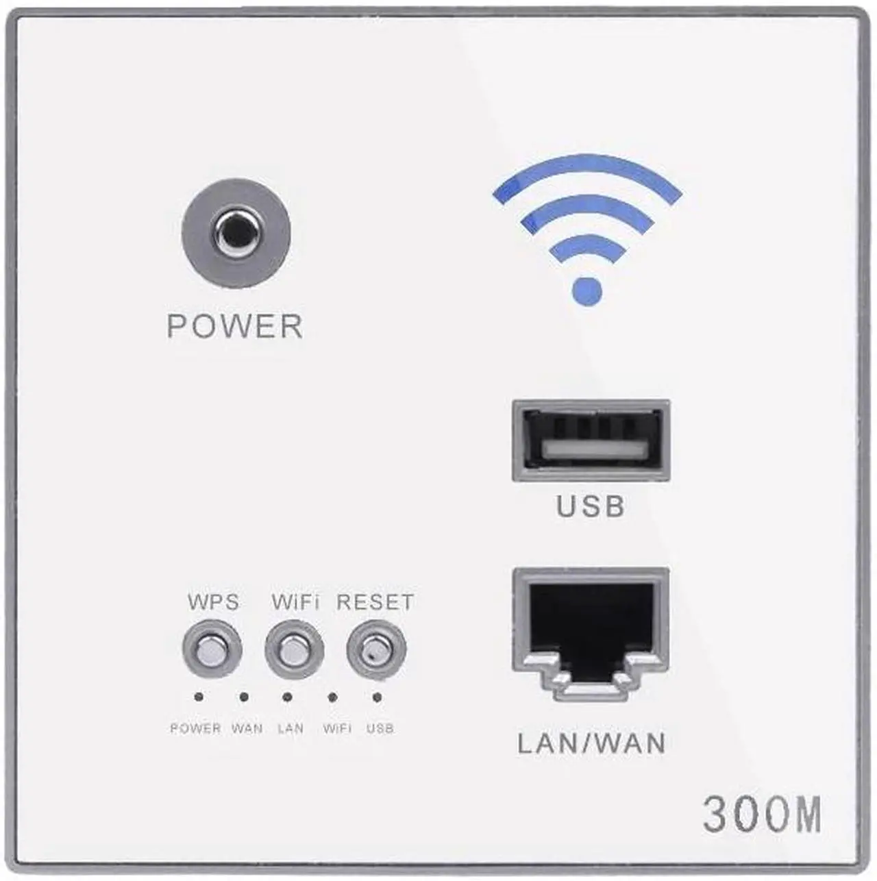 Alt view image 2 of 5 - 300Mbps Wall Router 110V/220V Power Ap Relay Smart Wireless Wifi Repeater Extender Wall Embedded 2.4Ghz Router Panel Usb Socket