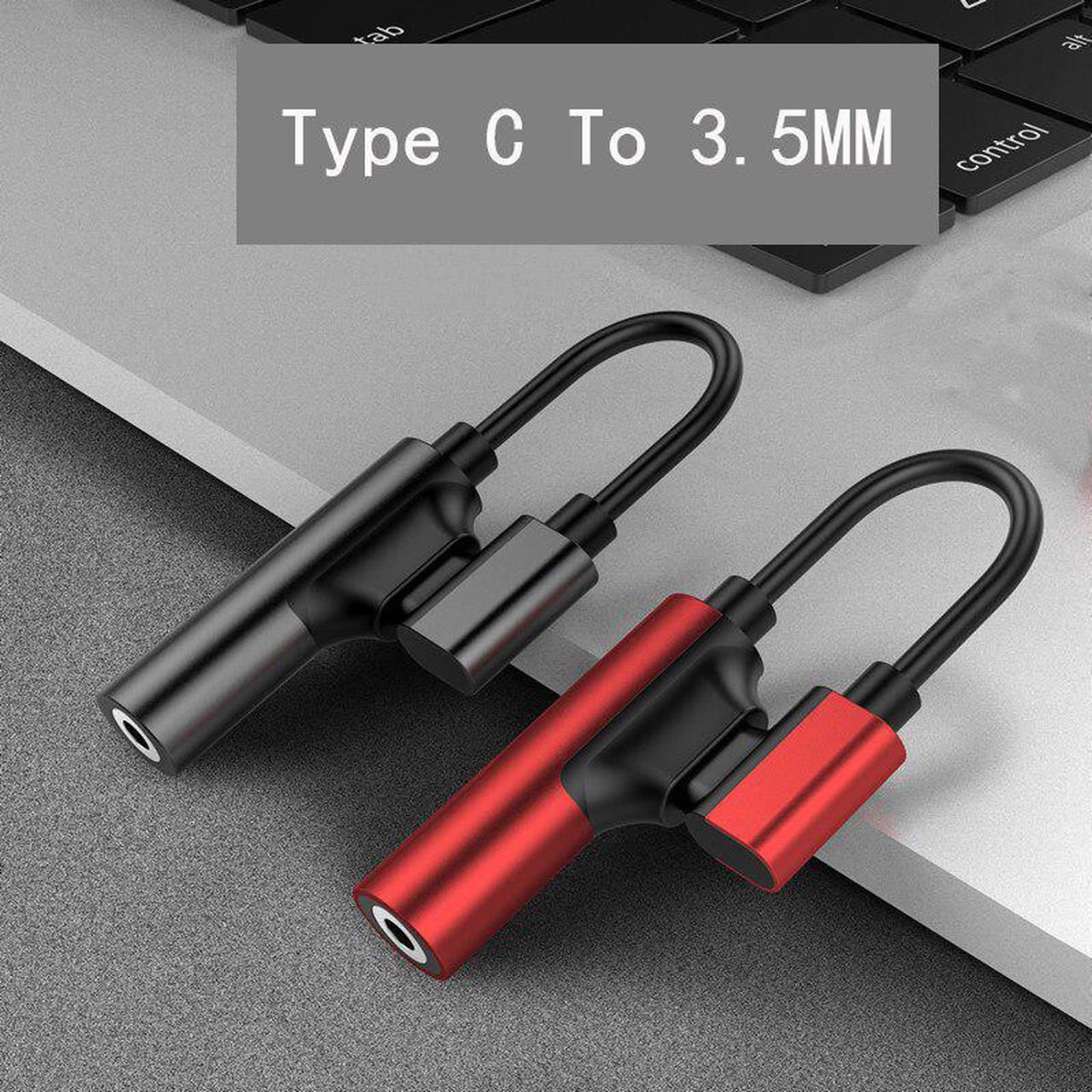 3.5MM To USB Type C Adapter Cables 3.5 MM Connect Charging Audio To USBC Adaptors Type-C Coverter Adapters