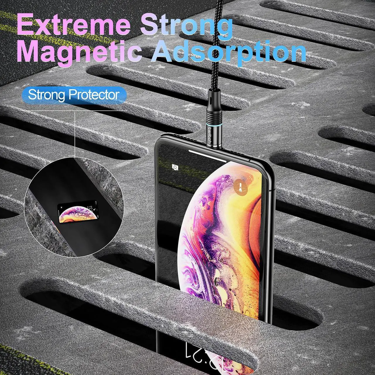 Alt view image 4 of 5 - Magnetic USB Cable 1m/2m /3m Fast Charging USB Type C Cable Magnet Charger  Charge Micro USB Cable Mole Phone Cable
